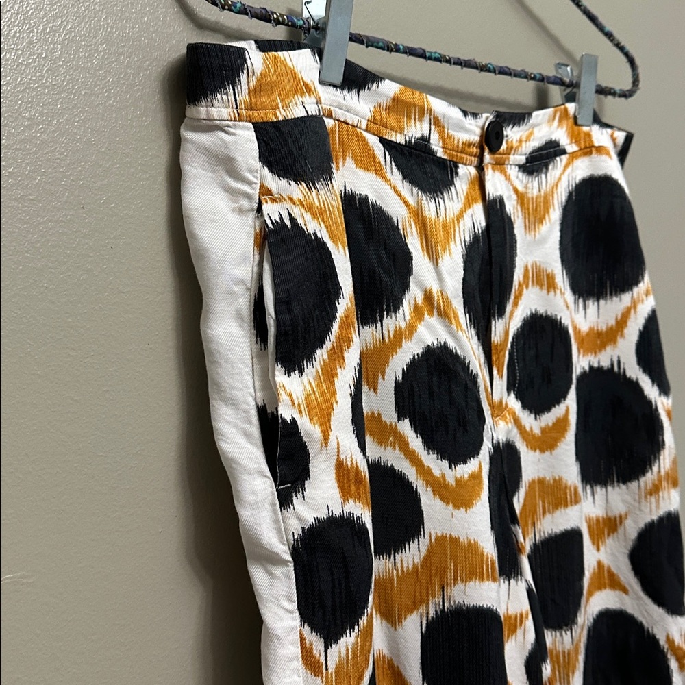 Anthropologie Maeve Wellesley geometric print pants Sz 14 - Picture 3 of 9